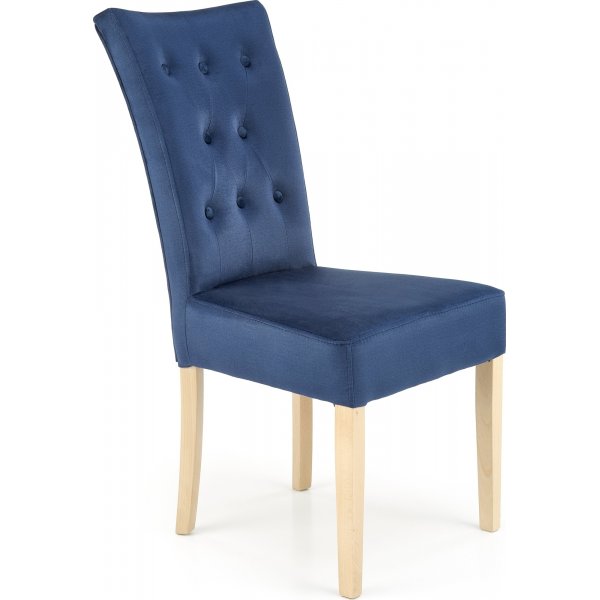 Chaise de salle à manger Vermont - Bleu/chêne Chaise de salle à manger Vermont - Bleu/chêne