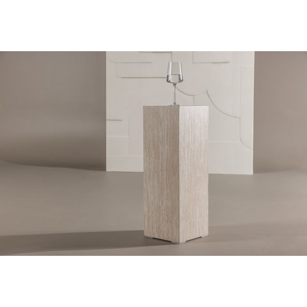 Ramsvik sidobord H:65 cm - Travertin-look Ramsvik sidobord H:65 cm - Travertin-look
