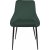 Chaise Tho - Velours vert + Pieds de meubles