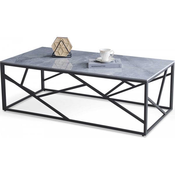 Table basse Kosmos 120 x 60 cm - Marbre gris/noir Table basse Kosmos 120 x 60 cm - Marbre gris/noir