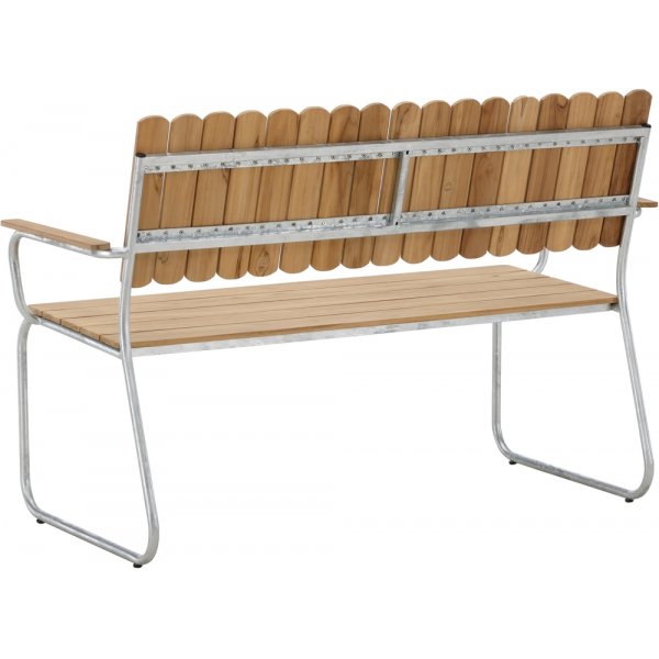 Holmsund sittbänk - Natur/Silver Holmsund sittbänk - Natur/Silver