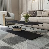 Labranda soffbord 120 x 50 cm - Antracit/svart Labranda soffbord 120 x 50 cm - Antracit/svart