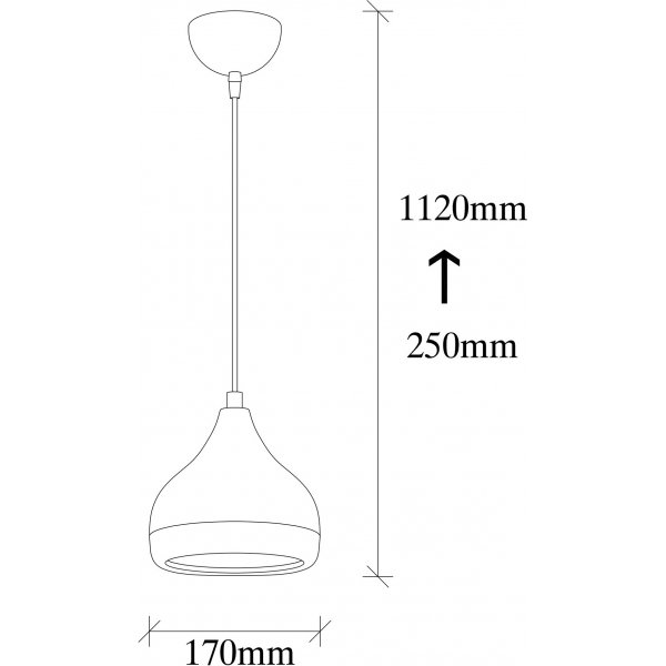Yildo taklampa 6867 - Vit