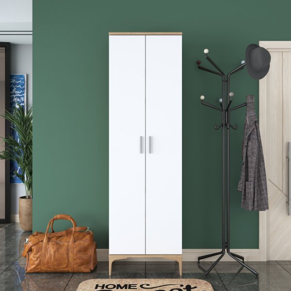 Meuble à chaussures Esa - Noyer/blanc Meuble à chaussures Esa - Noyer/blanc