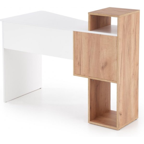 Bureau Spurs 122x57 cm - Chne/blanc