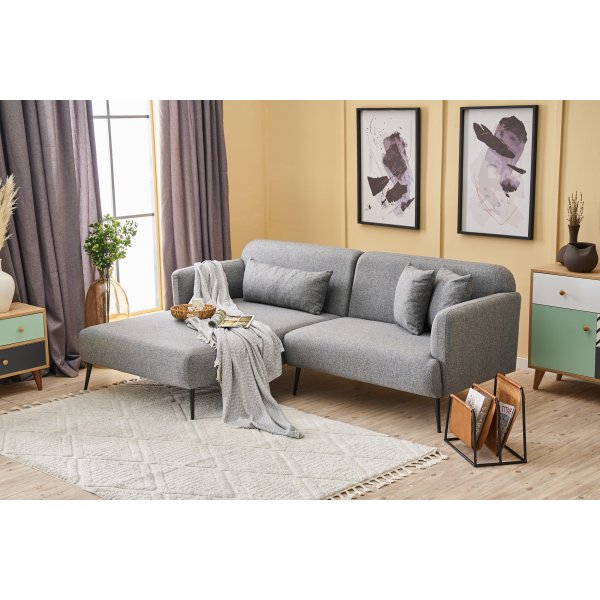 Canapé-lit Revos gauche - Gris Canapé-lit Revos gauche - Gris