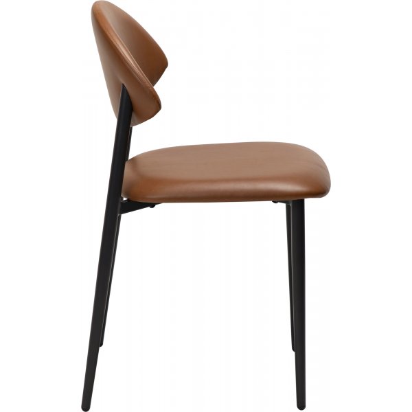 Chaise de salle à manger Tush - PU marron clair Chaise de salle à manger Tush - PU marron clair