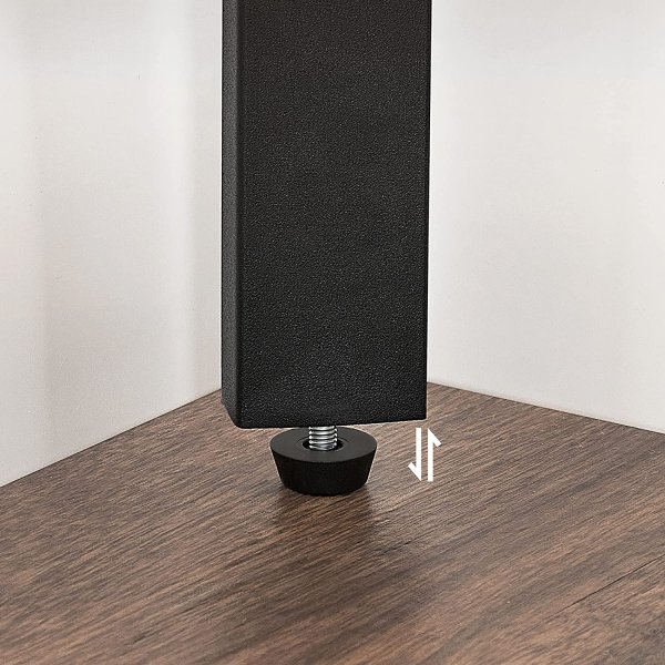 Nilla hoekplank 125 cm - Bruin/zwart