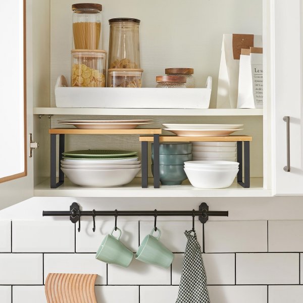 Spezia kryddhylla, 2 st - Beige/svart Spezia kryddhylla, 2 st - Beige/svart