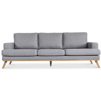 Ventura 3-sits soffa - Ljusgrå (tyg) Ventura 3-sits soffa - Ljusgrå (tyg)