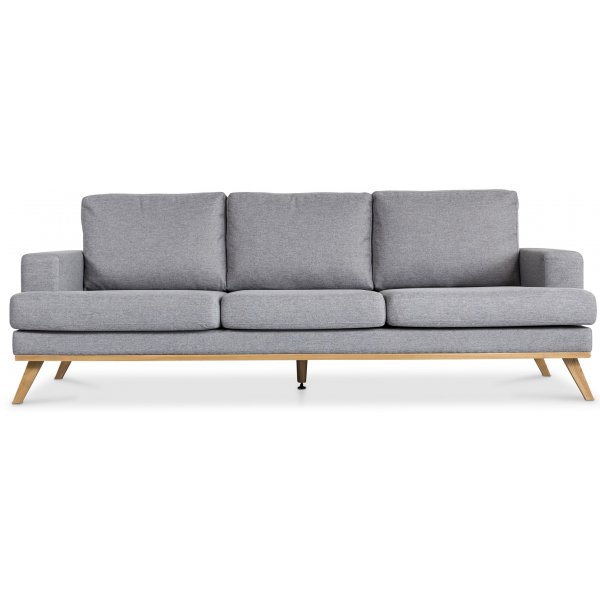 Ventura 3-sits soffa ljusgr (tyg)