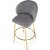 Tabouret de bar Plican 116 - Gris/dor