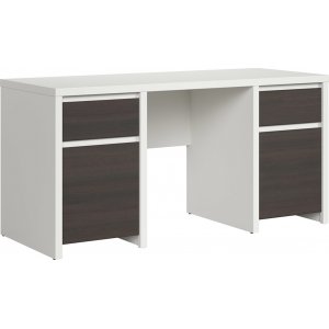 Bureau Caspian 160 x 65 cm - Blanc/weng