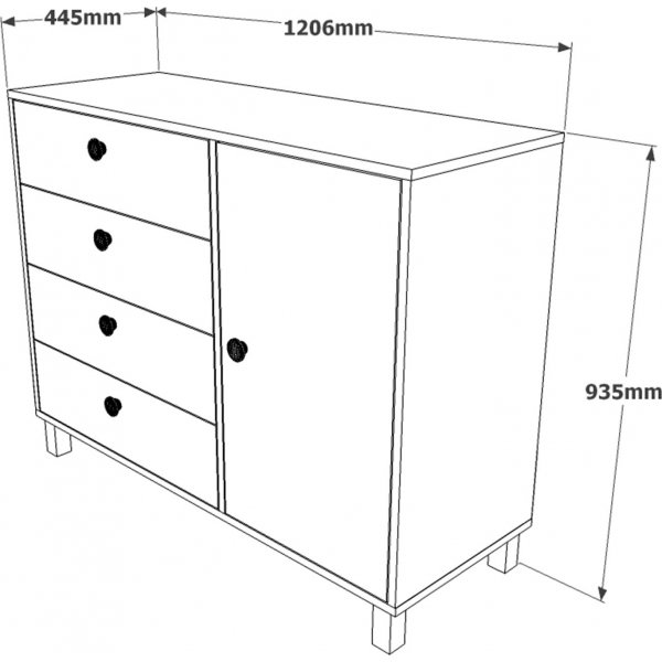 Vilamo byrå 81 - Svart Vilamo byrå 81 - Svart