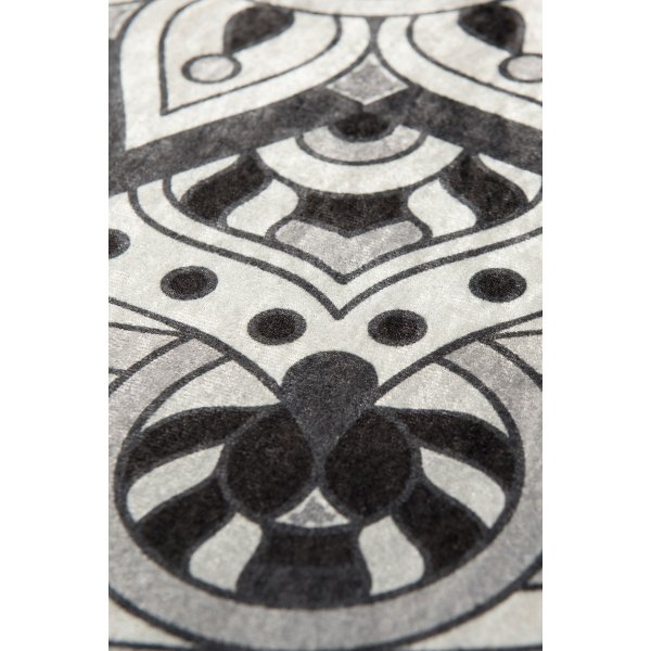Tapis de bain Mandala - Noir/blanc