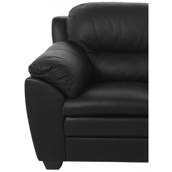 Palarmo 2-sits soffa - Svart ecoläder Palarmo 2-sits soffa - Svart ecoläder