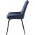 Chaise Carina en velours bleu motif losanges