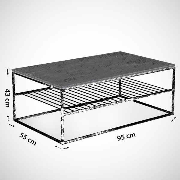 Table basse Etna 95 x 55 cm - Chêne foncé Table basse Etna 95 x 55 cm - Chêne foncé