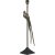 Birdie lampfot - Svart/mssing - 70 cm