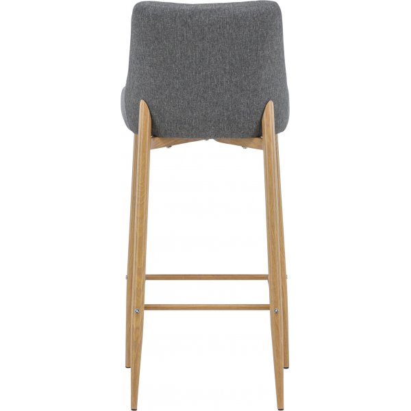 Tabouret de bar Argon - Imitation/gris Tabouret de bar Argon - Imitation/gris