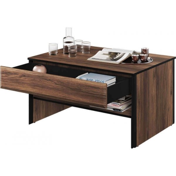 Table basse Borga - Chne Catania/noir