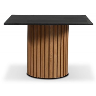 Sumo matbord Ø105 cm - Oljad ek / Svart Granit