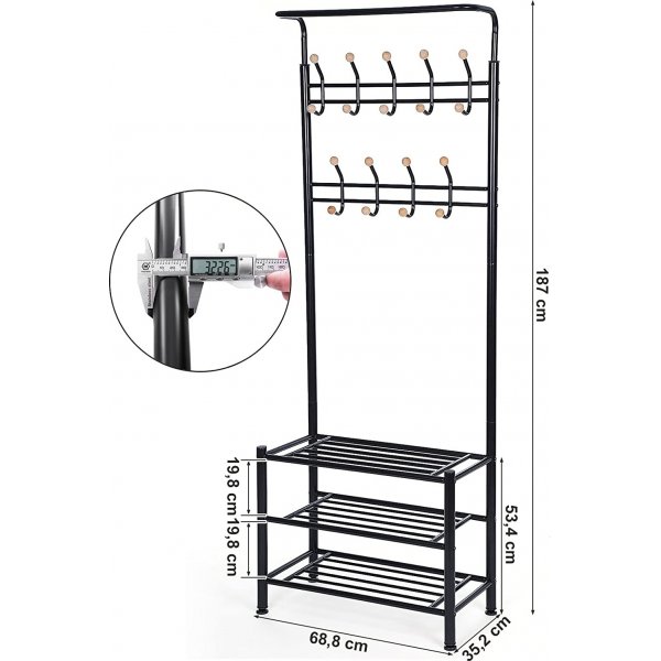 Meuble d'entrée Humble - Noir Meuble d'entrée Humble - Noir