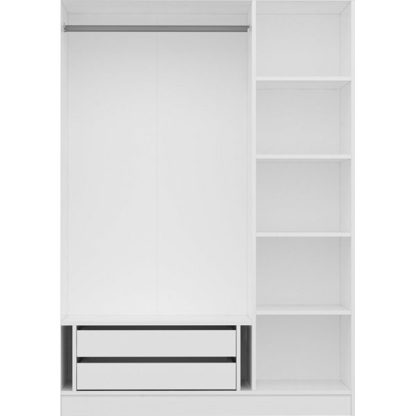 Rizada garderob 135x52x210 cm - Vit Rizada garderob 135x52x210 cm - Vit