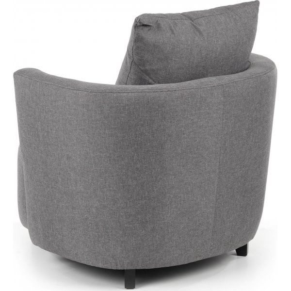 Virginia fåtölj med fotpall - Grå Virginia fåtölj med fotpall - Grå