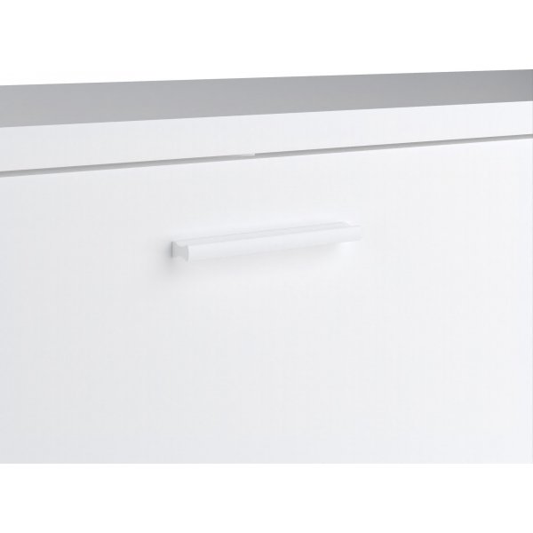 Banc mdia avec tiroirs - Blanc