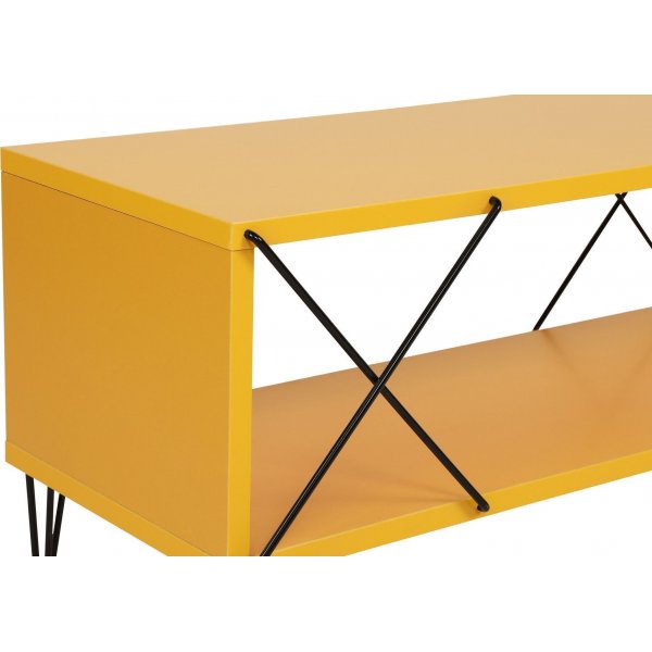 Banc multimédia de rue - Jaune Banc multimédia de rue - Jaune