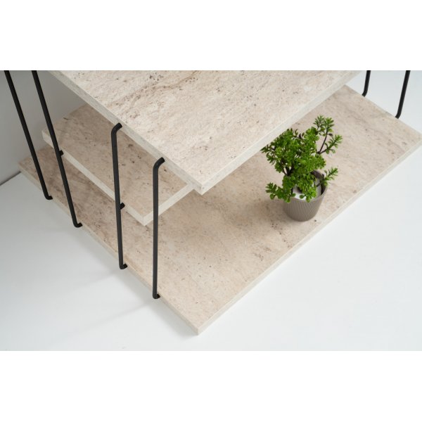 Lifon sidobord - Svart/marmor Lifon sidobord - Svart/marmor