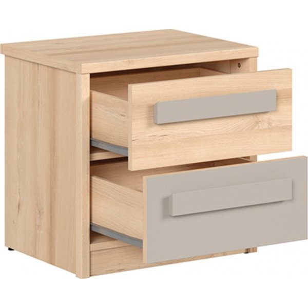 Namek nachtkastje - Beuken/grijs