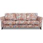 Eker 3-sits soffa i blommigt tyg - Eden Parrot Terracotta