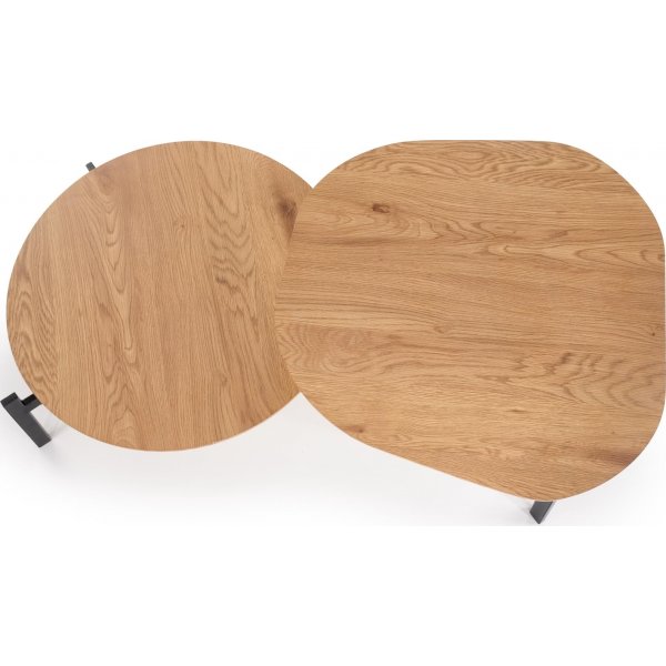 Table basse Attling 120 x 65 cm - Chne/noir