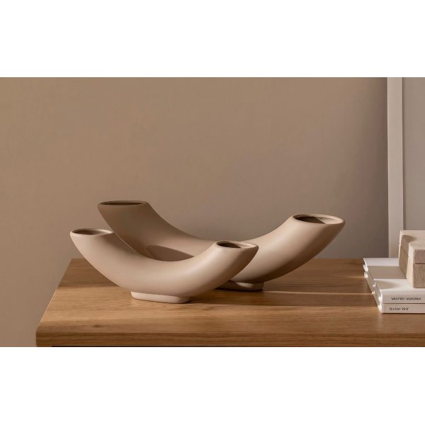 Vase Tubo - Marron clair