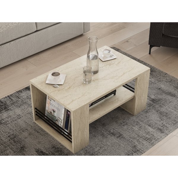 Table basse Iris - Travertin Table basse Iris - Travertin