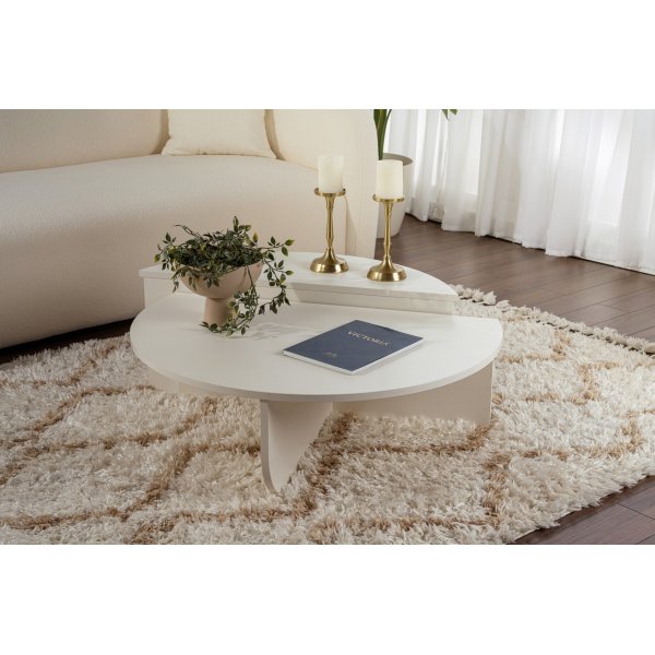 Orion soffbord 90 x 90 cm - Vitmålat trä Orion soffbord 90 x 90 cm - Vitmålat trä