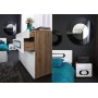 Hagfors sngbord - Vit/svart