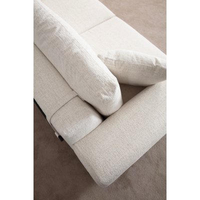 Eti 3-sits soffa - Vit/ek