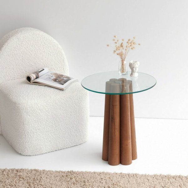 Table basse Pianeta 45 cm - Noyer