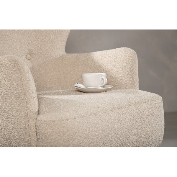 Fauteuil Lincoln - Bouclè beige Fauteuil Lincoln - Bouclè beige