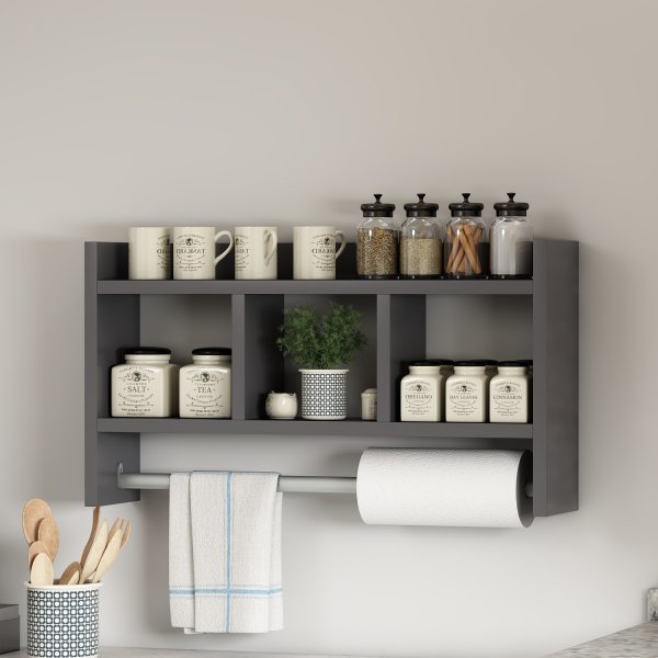 Asya wandplank Antraciet Asya wandplank Antraciet