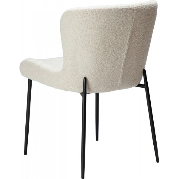 Chaise de salle  manger Glam - Dove boucle/noir