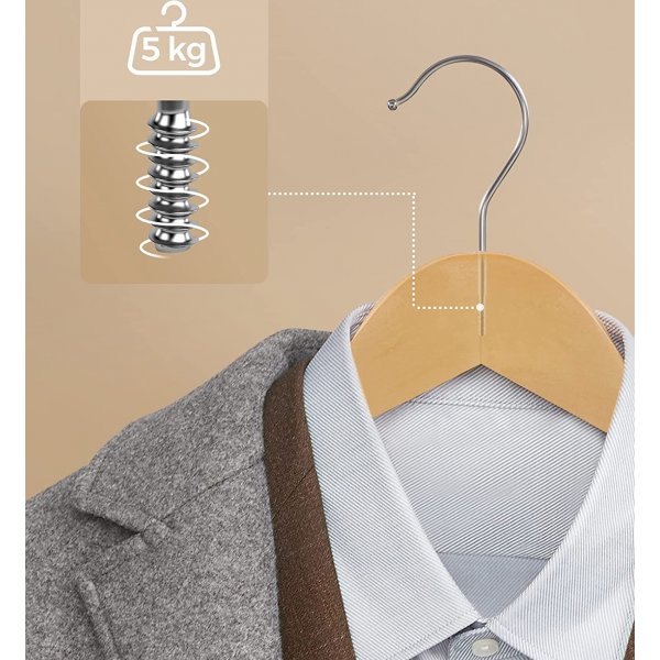 Kldgalge, tr, 44,5 cm, 30-pack - Beige